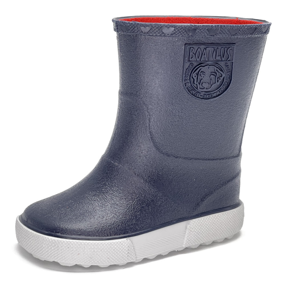 Boatilus Nautic 01 Navy/White Welly Boot