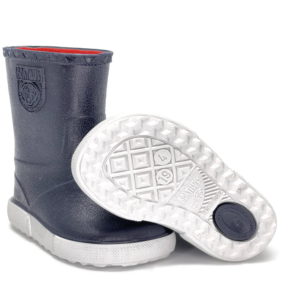 Boatilus Nautic 01 Navy/White Welly Boot