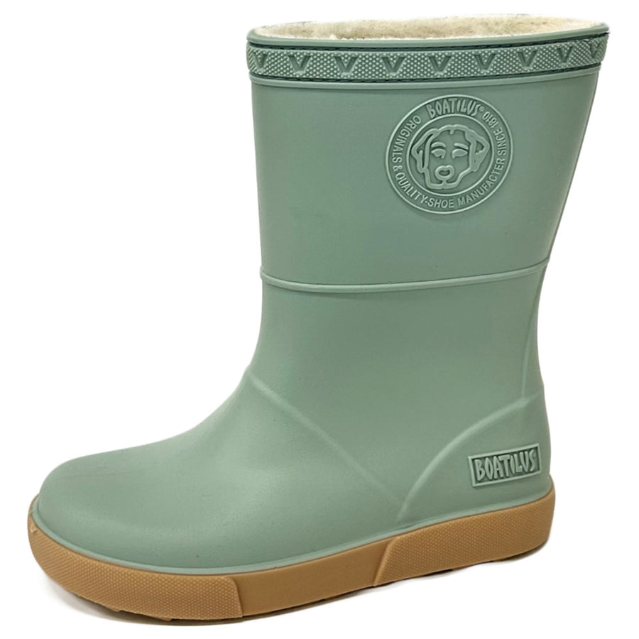 Boatilus Seals 08B Pastel Green/Beige Welly Boot