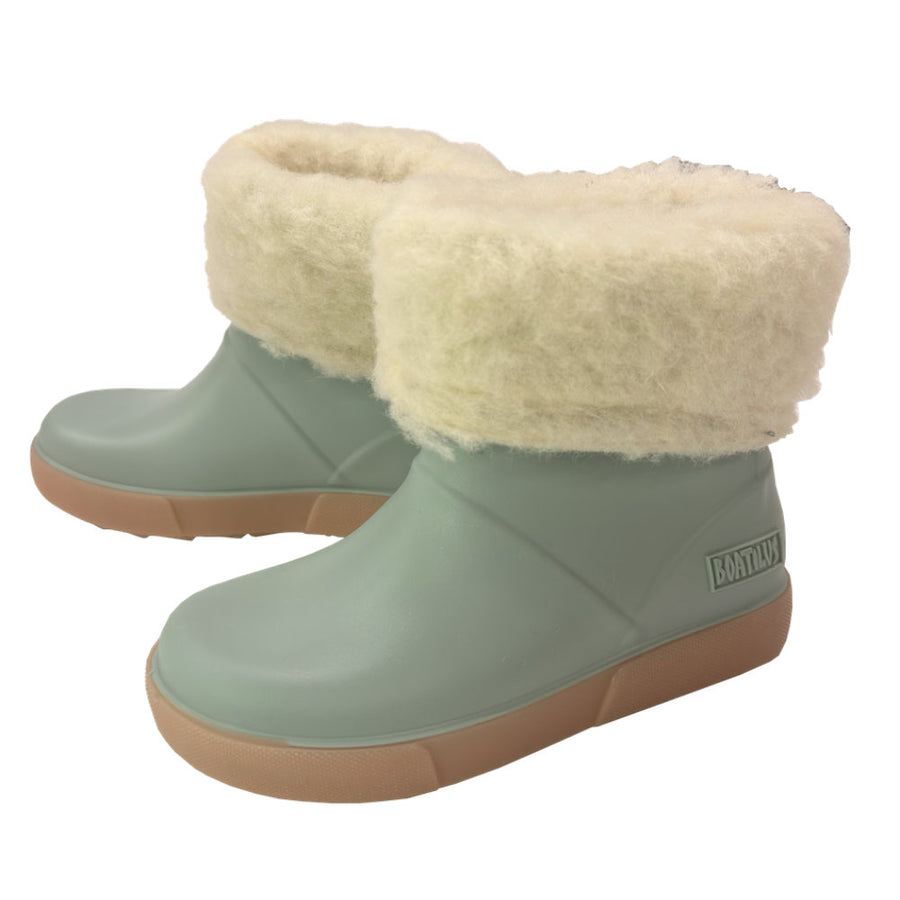 Boatilus Seals 08B Pastel Green/Beige Welly Boot